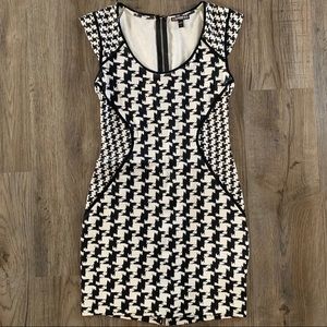 Express gingham print mini dress